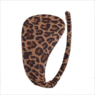 Neviditelná tanga Cstring - leopardí vzor-univerzální